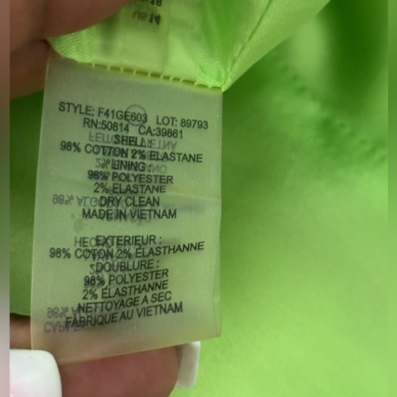 T TAHARI Rosalia Dress in Pear Nectar Style F41GE603 Size 14 - Picture 13 of 14